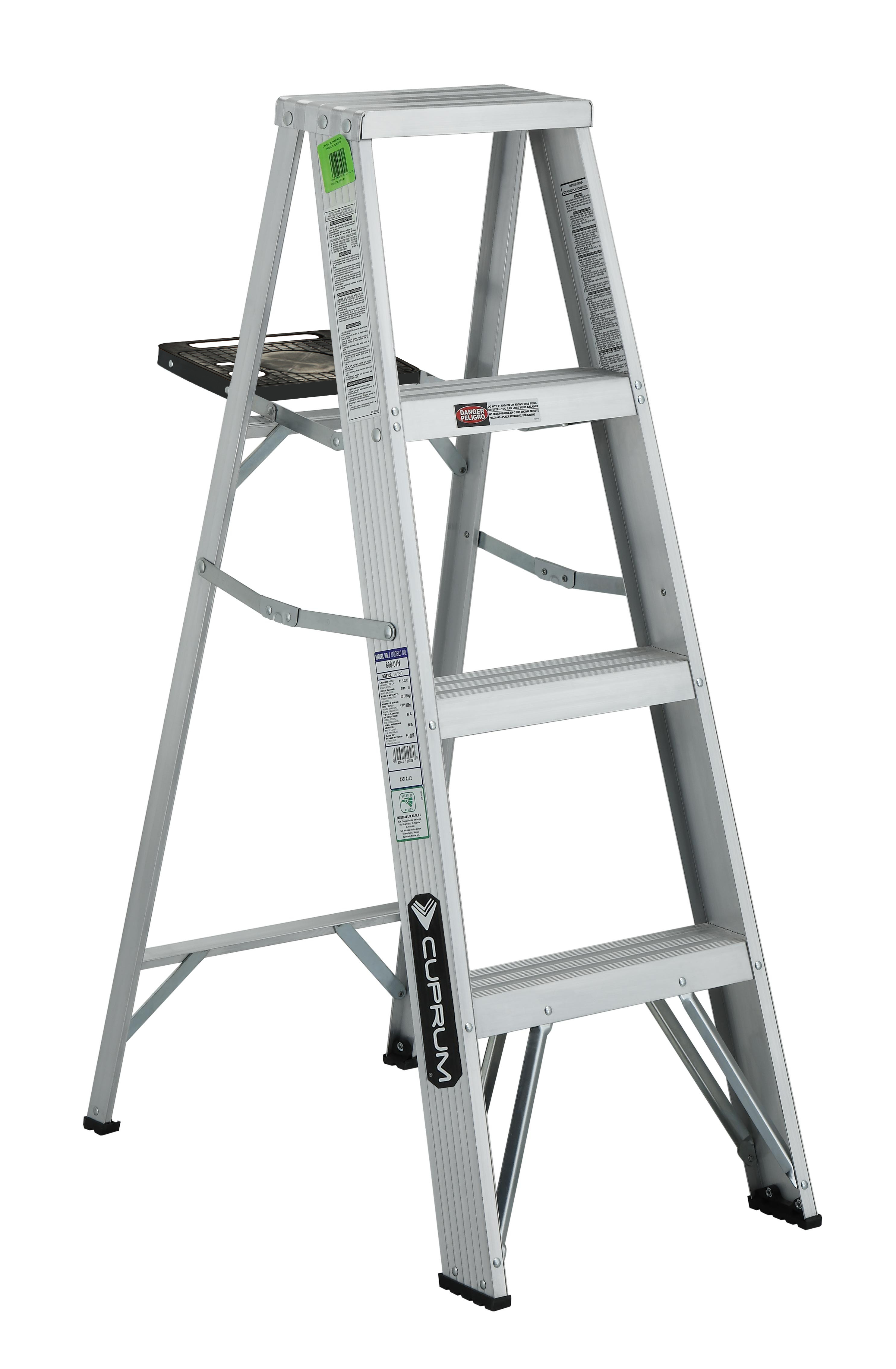 Escalera de tijera de aluminio