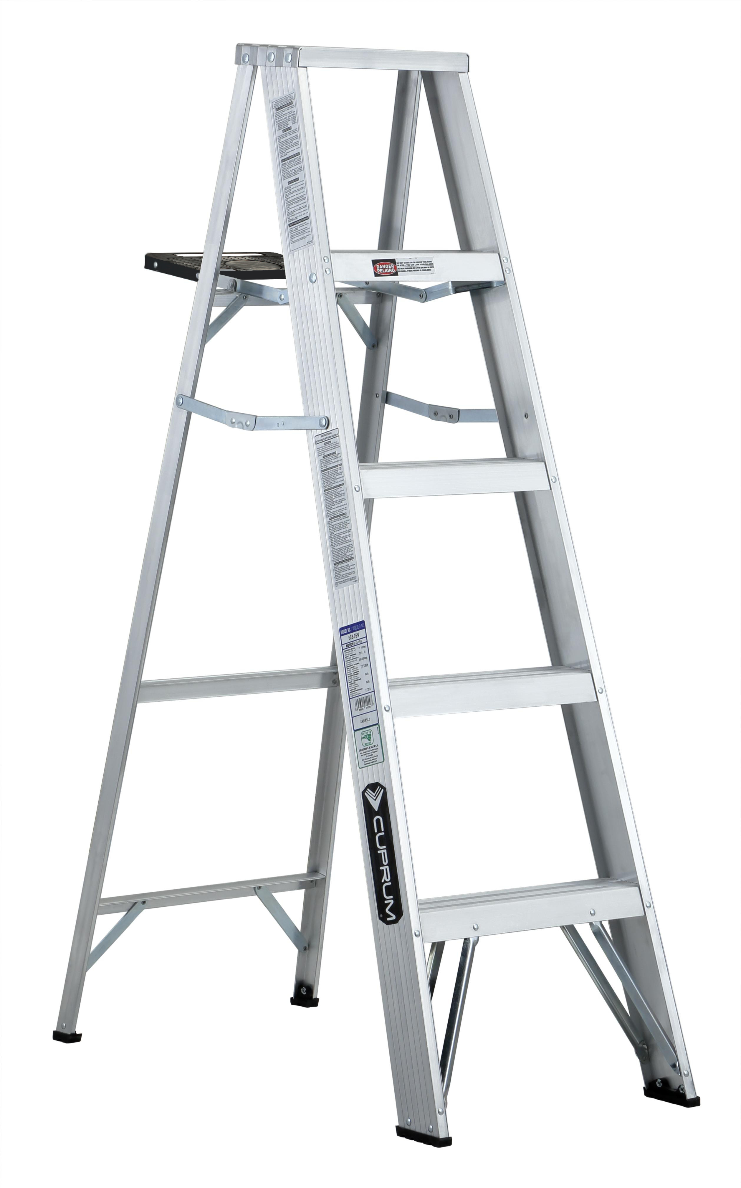 Escalera de tijera de aluminio