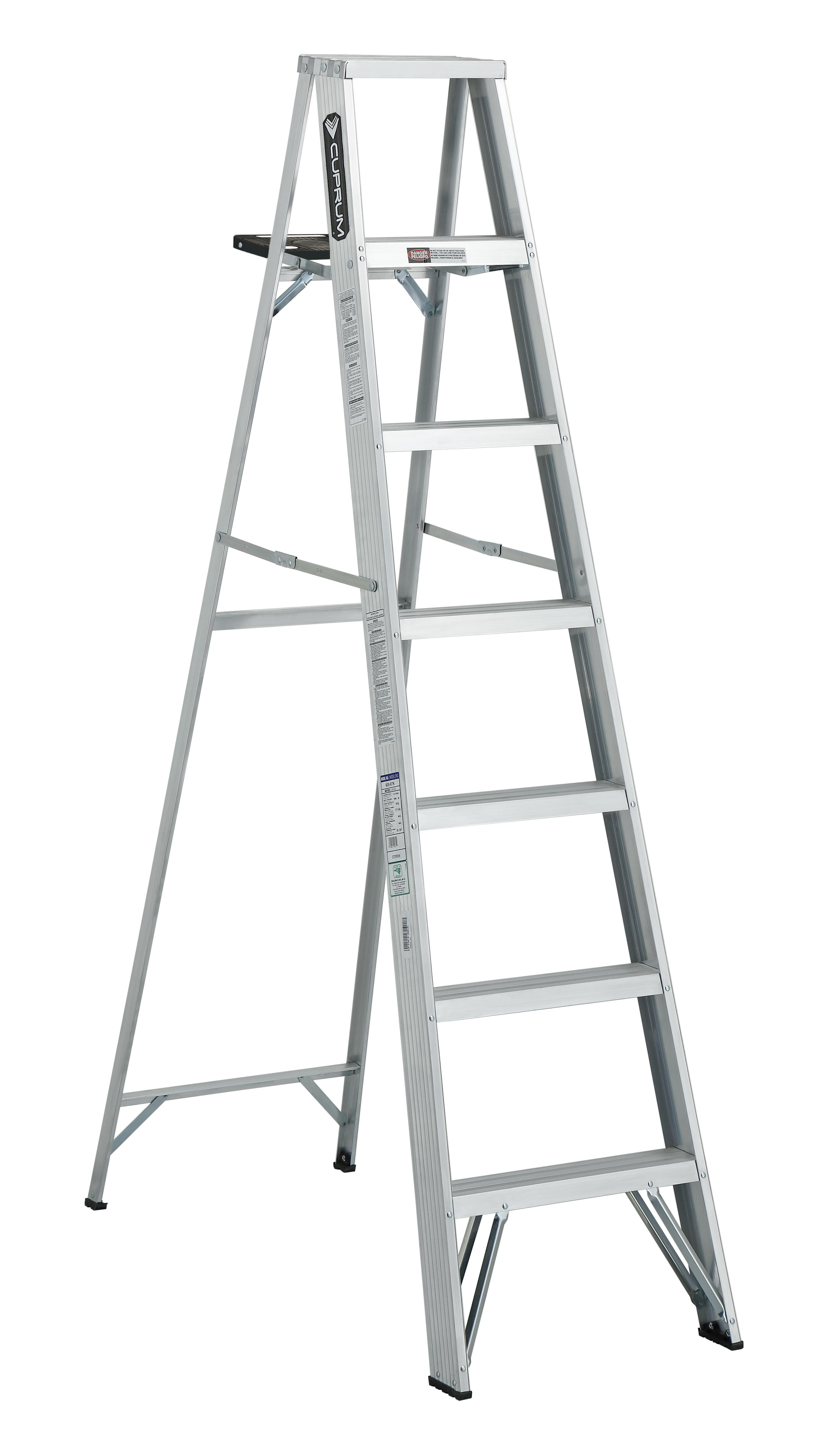 Escalera de tijera de aluminio