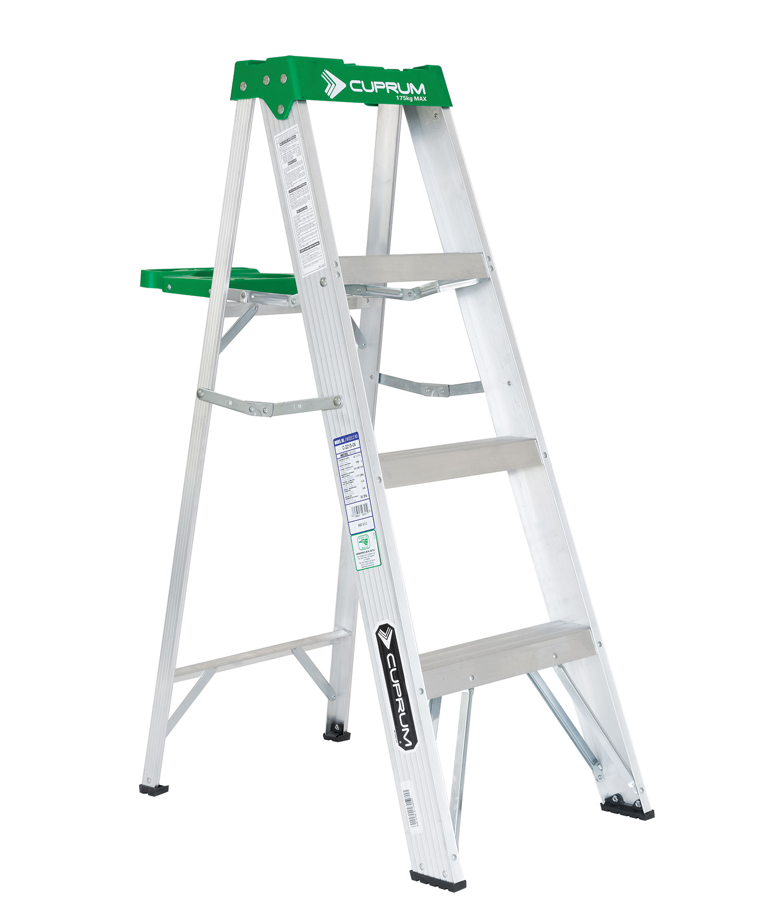 Escalera de tijera de aluminio