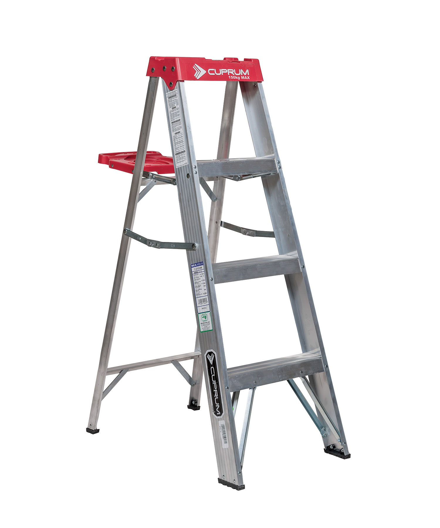 Escalera de tijera de aluminio