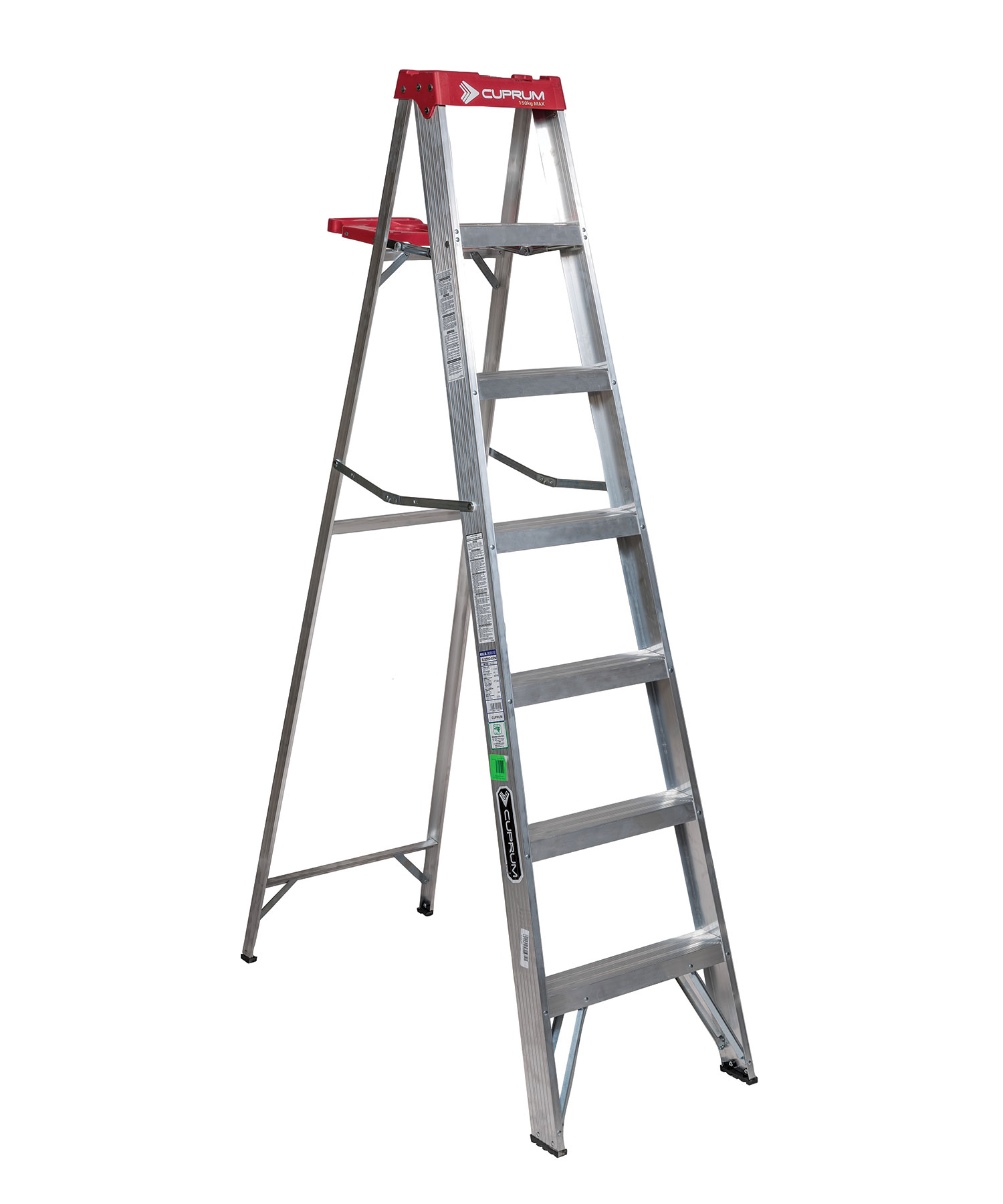 Escalera de tijera de aluminio